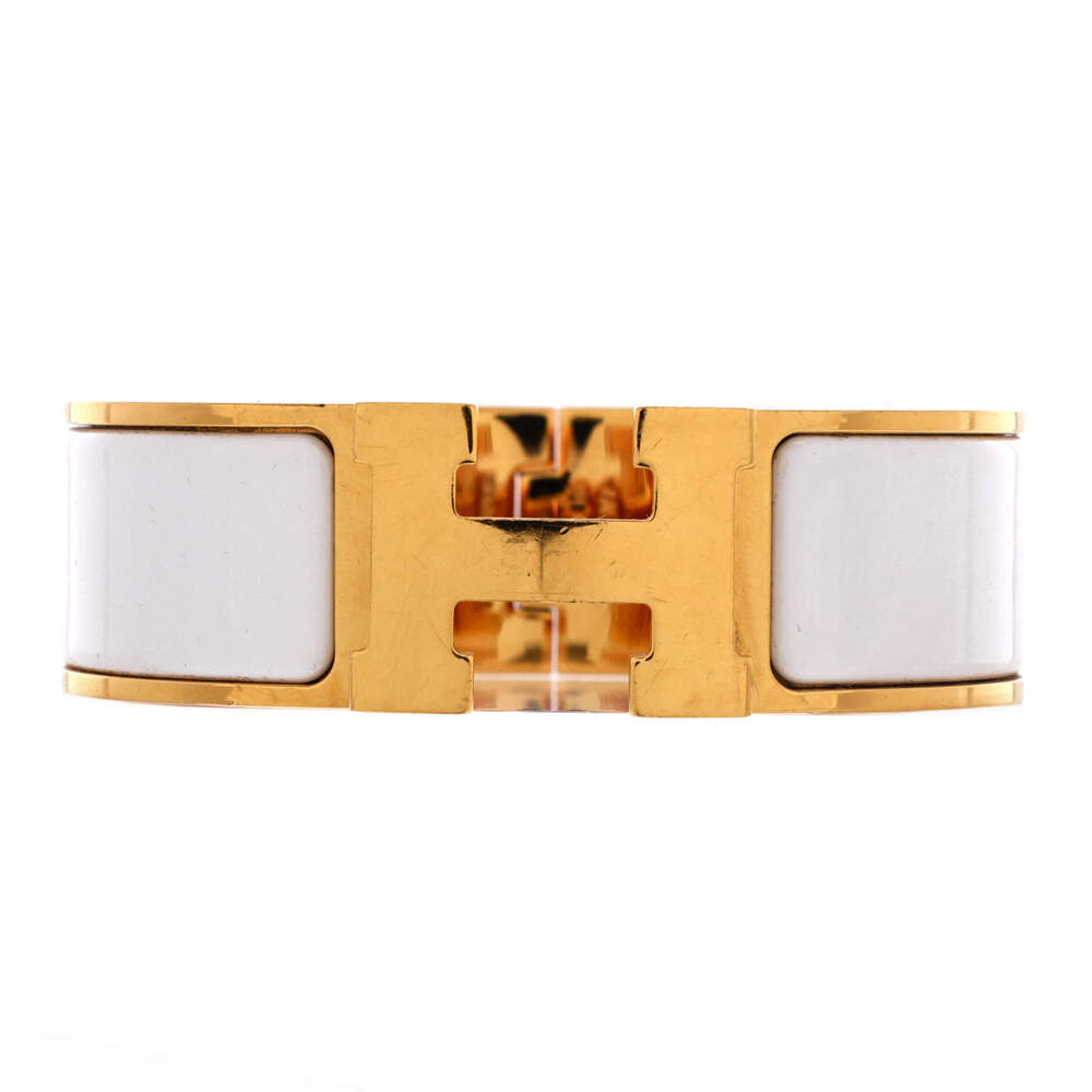 Hermes Wide Clic H Bracelet Enamel